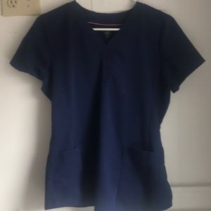 Navy scrub top